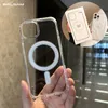 Magsoge transparente transparente acr￭lico magn￩tico ￠ prova de choques de choque para iPhone 14 13 12 11 Pro Max Mini XR XS com pacote de varejo Compat￭vel com o carregador MagSafe