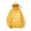 Heren Hoodies Sweatshirts Hoge kwaliteit CPFMS Trend Must Born Again Letter Foam Gedrukte Women's Hoodie