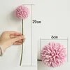 Flores decorativas 3/5 Uds. 29cm flor de diente de león de seda ramo Artificial bola Faux DIY Flwers boda fiesta en casa Decoración de mesa