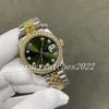 Womens Luxury Watch 31mm Datejust Diamond Bezel Green Dial Automatic Mechanical Movement Two Tone 18k Gold Stainless Steel Strap Lady Fashion Casual Watch