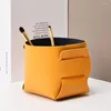 Storage Bottles Round Make Up Brush Container Bag Holder Desktop Pen Pot Bucket Cosmetic