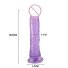 Sex Toy Dildo OLO Anal Butt Plug Giocattoli realistici Masturbazione femminile Gelatina di cristallo per coppie con ventosa