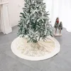 Dekoracje świąteczne 122 cm gałęzie Bronzing Pluszowe drzewo spódnica Dekoracja przyjęcia do domu wisiorek navidad navidad Torba prezentowa