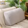 Oreiller couleur unie adulte dossier salon canapé dos taille soutien pour s'asseoir amovible confort lit repos lecture
