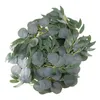 Decorative Flowers Plastic Artificial Vine Garland Decor Eucalyptus Willow Leaves Plant Wreath Greenery For Home Wedding Party Garden