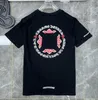 メンズTシャツ高級クラシックメンズTシャツCHブランドファッションメンサンスクリットレターTシャツクロスデザイナーTシャツMAN HIP HOPEP7T