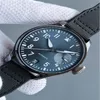 Montres-bracelets de luxe d'usine IW502003 montres mécaniques automatiques pour hommes montres 47mm montres-bracelets pilotes de marque bleu Dial252H
