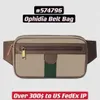 Ophidia Belt Bag 574796 unisex kvinnor m￤n vintage midja bumbag med gr￶n r￶d remsa och dubbel bokstavsh￥rdvara258j
