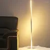 Lampy podłogowe nordycka lampa LED Dimmable stojące światło nowoczesne salon do nauki sypialnia wystrój domu oświetlenie