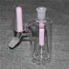 Cachimba de vidrio para cachimba para tuberías de agua Bong de vidrio, junta de 14,5 mm o 18,8 mm con recipiente para fumar, recipiente de silicona con banger de cuarzo