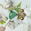 Flores decorativas 1 peça artesanal noivo de casamento boutonniere ou noiva dama de honra Mulheres Manute