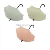 Hooks Rails Plain Color Cute Sticky Hook 3 Packs Nail Door Rear Key Holder Home Seamless Umbrella Wholesale Drop Delivery Garden H Otszl