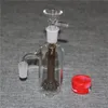 Apanhador de cinzas de vidro com recipiente de silicone 14 mm machos bubbler feminino mini copo de vidro Percolator Bong Water Tipe