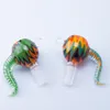 CSYC Rura palenia Rig Dab Glass Bongs Miski podwójnie mocno koloru uchwyt Kolk Dome Style 14 mm 19 mm męskie kobiety luksusowe kolory tytoniu miska miska dabber narzędzie