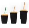 5 Colors Drinkware Handle Reusable Iced Coffee Sleeve Insulator Cup Sleeves 30oz 20oz 16oz For Cold Drinks Beverages Neoprene Cups Holder Cover Case P1213