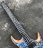 수입 된 스틸 자석 픽업이 포함 된 LVYBEST CUSTOM 6 Strings 헤드리스 일렉트릭 기타 로고 형태에 맞춤형 기타 수락 하드