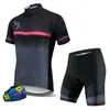 Ensembles de course maillot de cyclisme à manches courtes pour hommes et bavoir fermeture éclair complète combinaison de vélo vêtements de VTT ensemble de séchage rapide