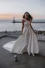 Elegant Simple Plus Size A Line Wedding Dresses Sleeveless One Shoulder Pleats Draped Backless Court Train Bridal Gowns Custom Made