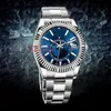 2021 -vente Montre-bracelet Saphir ETA2813 Mouvement Automatique 42mm Cadran Bleu Hommes Top Montre MontresLe dernier échantillon210S