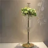 Party Decoration 100 cm Tall Wedding Crystal Table Centerpiece Flower Stand Road Lead 10st/Lot