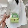 Abendtaschen Acryl Frauen Marke 2023 Mädchen Shopper Mode Lässige Individualität Farbmuster Kette Schnalle Umhängetasche