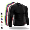 Yeni Fitness Runness Gömlek Erkek Spor Taytları Egzersiz Sıcak Uzun Sleeve Tshirt Yünlü Kumaş Polyester SPANDEX Egzersiz Giysileri 261F