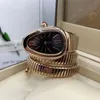 automatico Designer Designer Orologio al quarzo alla moda classico Vetro zaffiro Quadrante triangolare Il cinturino ad anello è il regalo di Natale preferito dalle donne per Natale