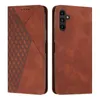 Leather Wallet Cases For Redmi K70 K70E Note 13 Moto G34 G04 G Play Power 2024 Samsung A35 A55 Diamond Skin Feel Cube Suck Magnetic Closure ID Card Holder Flip Cover Pouch