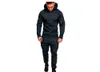 Set di esecuzione set autunno pista da uomo in basso da jogging sport da jogging camicetta con cappuccio m-2xl