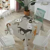 Крышка стулья бега по крылу конных животных для декора столовой спандекс свадебная вечеринка