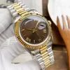 Роскошные часы Mens Automatic Mechanical Core Watch 904L Сталь 41 -мм двойной календарь римский цифровой бизнес часы Montre de Luxe 2023