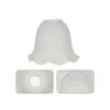 Pendant Lamps 3pcs Glass Flower Lamp Shade DIY Frosted Bell Replacement Table Wall Floral Cover For Home Office Decor