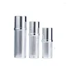 Storage Bottles 100ML 50ML 30MLEmpty Skincare Cosmetic Packaging Container High Grade Luxury Acrylic Silver Lotion Pump Bottle 30G 50G Cream