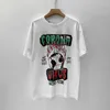 Erkek T Shirt Gallerryss Tasarımcı Tshirts Deptt Sweaters Hip Hop High Street Moda Marka GD Sıradan Gevşek Baskı Yuvarlak Boyun Baskı Kısa Kollu T-Shirt Erkekler Fods