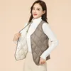 Women's Vests Short Vest Women Winter 2022 Autumn Solid Coats Thermal Waistcoat Warm Fleece Sleeveless Jacket Ladies For T70