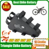 Triangle Elektrofahrradbatterien 48 V 52 Volt 28 Ah Triangle Ebike 52 Volt 20 Ah Lithium-Ionen-Batterie Unterrohrbatterie für DIY-Mountainbike 1000 W 1500 W Motor