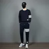 Autumn Winter Winter Pure Cotton Loopback Jersey Knit Engineered Armpe Stripe Sweatshirt Pullover Men039S Mulheres suéters9290194