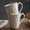 Tasses japonaises tasse à café et soucoupe ensemble exquis en céramique rétro personnalité créative diamant tasse fleur thé CL80304