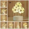 Valentine's Day 3D Bear With Heart Lights Creative Led Bedroom Decorations Small Table Lamp Romantic Colorful Pattern Bedroom Decoration Birthday Gifts FY5664