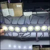 Modes de modules LED 20pcs / lot IP65 Poup rond ￩tanche 2,5 W DC 24V Mode COB Moulage par injection froide blanc chaud pour la chute de camion livrer dhd6a