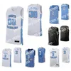 College basketbal draagt ​​NIK1 NCAA College North Carolina Tar Heels Basketball Jersey 0 Anthony Harris 13 Jeremiah Francis 15 Garrison Brooks Carter 2 Coby White