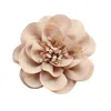 Fleurs décoratives 10 Pcs/lot 10 cm mode mousseline de soie cheveux accessoires accessoires à créer soi-même Boutique décoration de mariage fleur avec épingle sur l'arc arrière