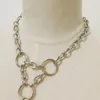 Chains Women Fashion Handmade Metal Chain Choker With O-ROUND Punk Collar Belt Necklace