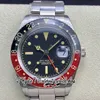 TWF tw6542 Vintage GMT A2836 Automatik-Herrenuhr, 38 mm Coca-Cola-Lünette, schwarzes Zifferblatt, Kalender, Oystersteel-Edelstahlarmband, Super Edition-Ewigkeitsuhren