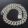 20 mm 16 Zoll -24 Zoll vergoldet Bling CZ Stein Miami Kubanische Kette Halskette Armband Punk Hiphop Rapper Street Schmuck für Männer