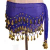 Stage Wear 2022 Women 3 Layers Belly Dance Hip Cinture Dancing Coin Sciarpe In Vendita