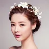 Decorative Flowers 5pcs/lot Lily Flower Wreath Cloth Hair Accessories Artificial Floral Beach Hairbands Bride Headwear For Wedding Headdress