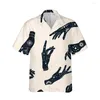 Men's Casual Shirts 3d Printed Magic Hand Evil Eye Hawaiian Shirt Men Short Sleeve Vintage Clothes Horror Cartoon For Loose Tops