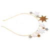 Bandanas Hoofdband Starhair Tiara Glitter Hoofdbanden Bruidssterren Rhinestone Gold Party Girls