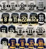 Uomini Blank Hockey su ghiaccio 32 Maglie Jonathan Quick Reverse Retro 22 Kevin Fiala 99 Wayne Gretzky 8 Drew Doughty 11 Anze Kopitar Team Nero Bianco Viola Tutti cuciti Sport